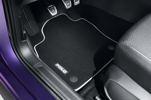 VW Polo Premium måttesæt i tekstil - "sort"